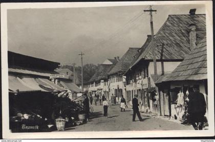 CPA Bosnie Herzegovine Travnik Très animée