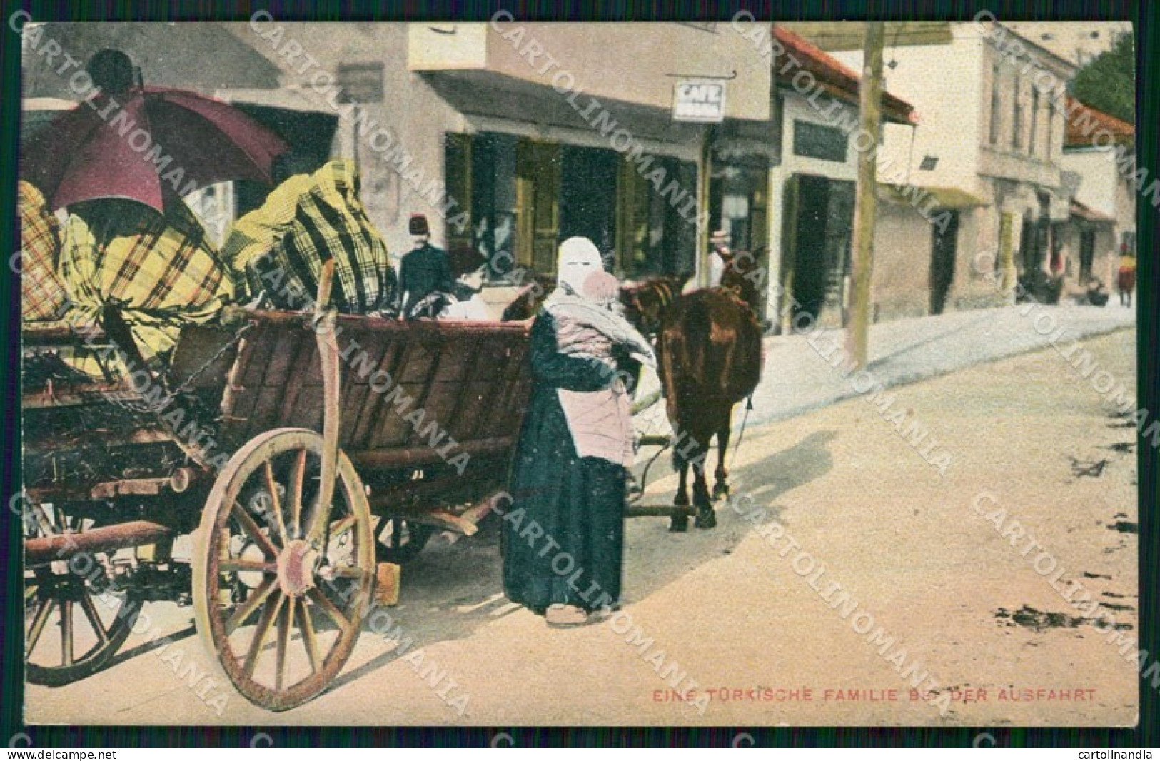 Bosnia Erzegovina Bosna Hercegovina Sarajevo Donna Turca cartolina RT6671