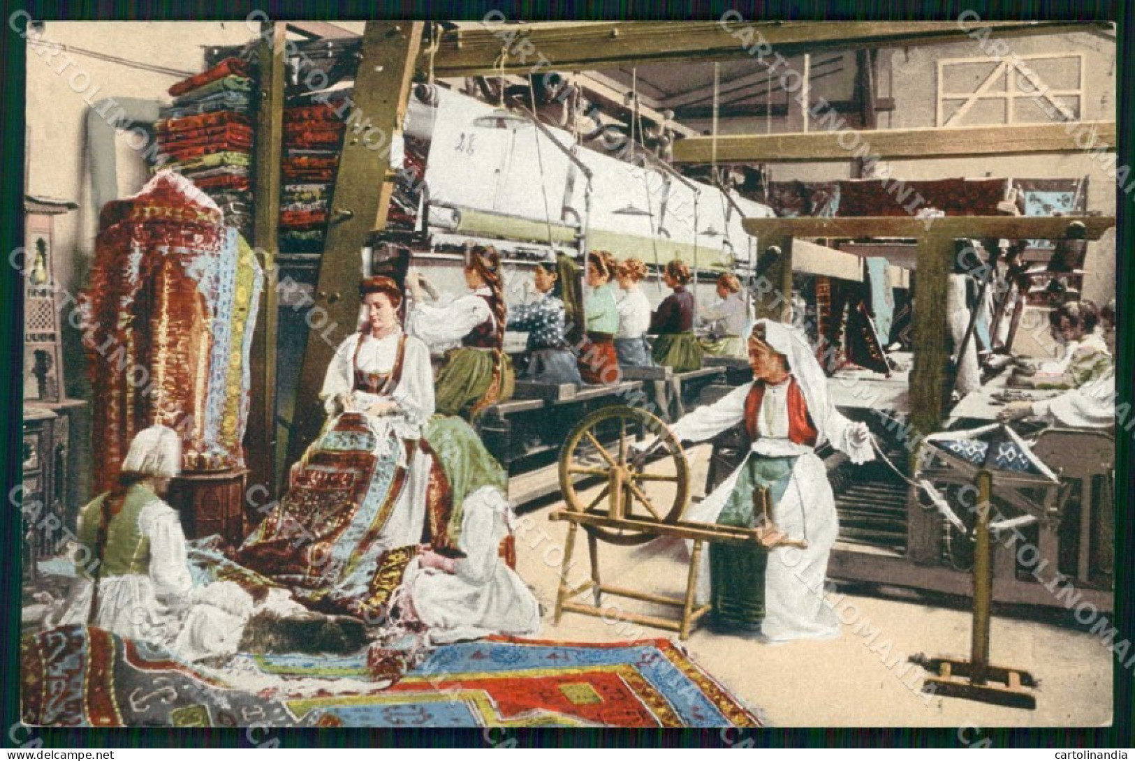 Bosnia Erzegovina Bosna Hercegovina Sarajevo Fabbrica Tappeti cartolina RT6673