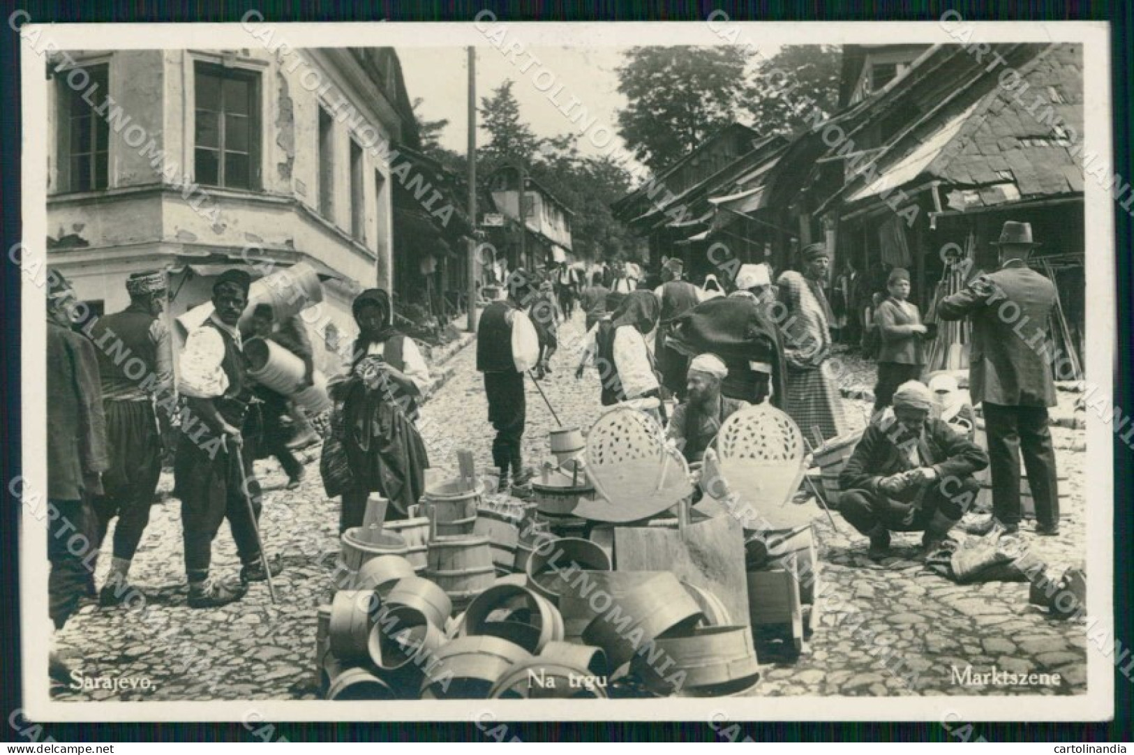 Bosnia Erzegovina Bosna Hercegovina Sarajevo Mercato Foto cartolina RT6680