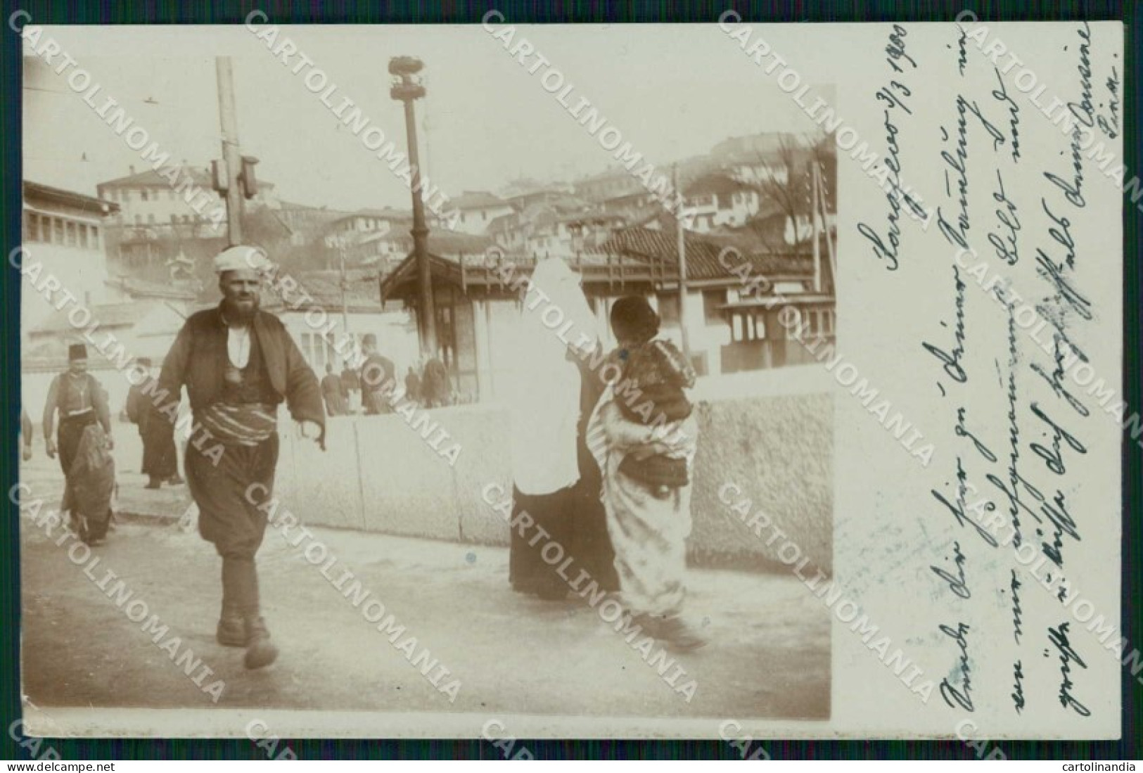 Bosnia Erzegovina Bosna Hercegovina Sarajevo PIEGA Foto cartolina RT6679