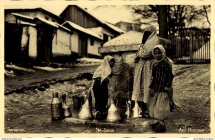 CPA Sarajevo Bosnien Herzegowina, Am Brunnen