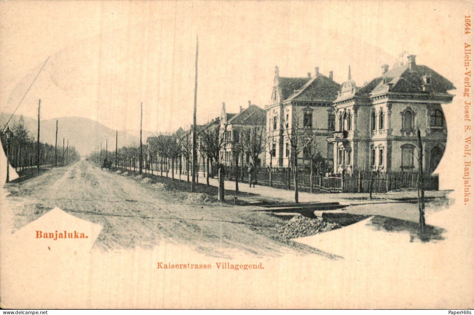 Bosnië en Herzegovina - Banjaluka - Kaiserstrasse Villagegend.
