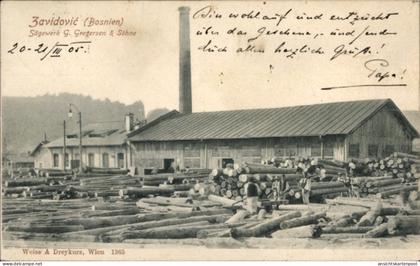 CPA Zavidovići Bosnien-Herzegowina, Sägewerk G. Gregersen & Söhne
