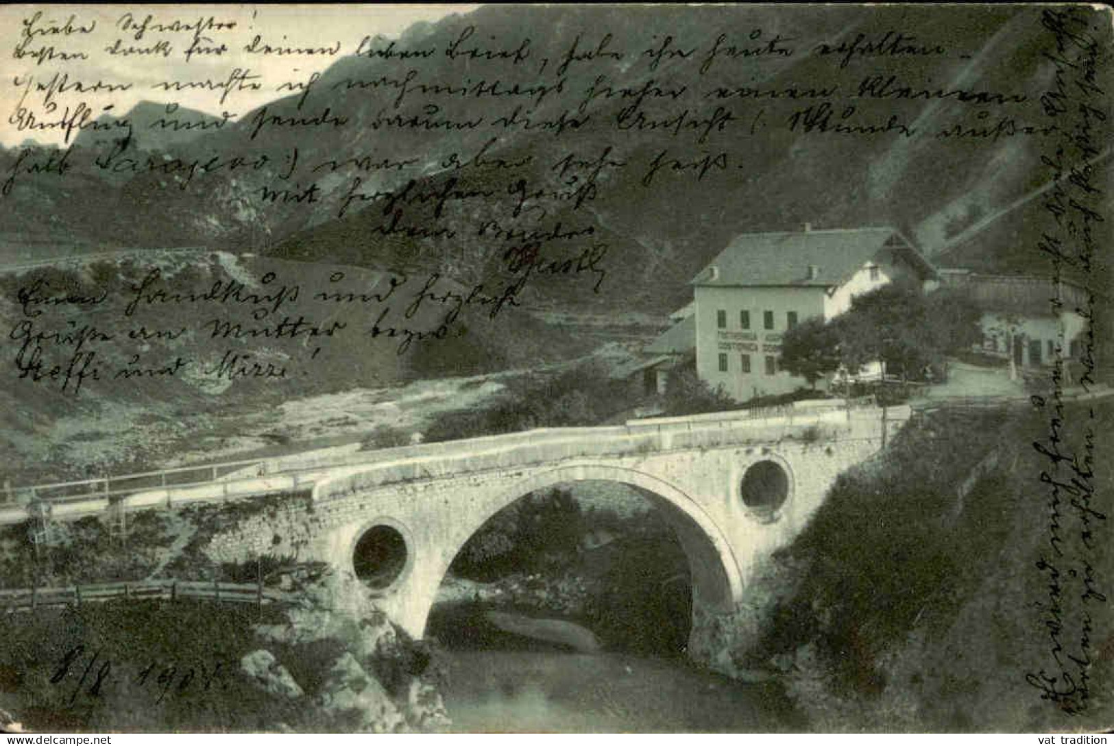 BOSNIE HERZEGOVINE -  Carte postale Photo d'un pont en montagne-  L 165696