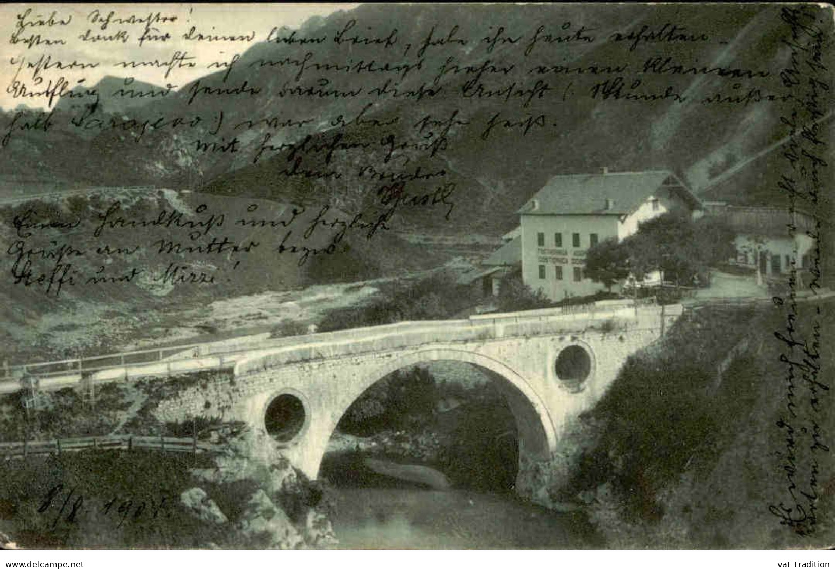 BOSNIE HERZEGOVINE -  Carte postale Photo d'un pont en montagne-  L 165696