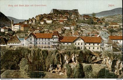 Bosnië en Herzegovina - Jajce - Burg und Stadt Jajce mit Grand-Hotel
