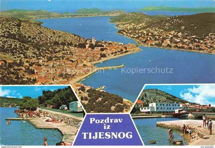 Tijesno Bosnien Herzegowina Luftaufnahme Badestelle