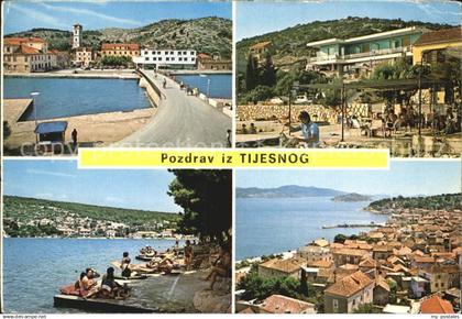 Tijesno Bosnien Herzegowina Teilansichten Bruecke Strand Restaurant