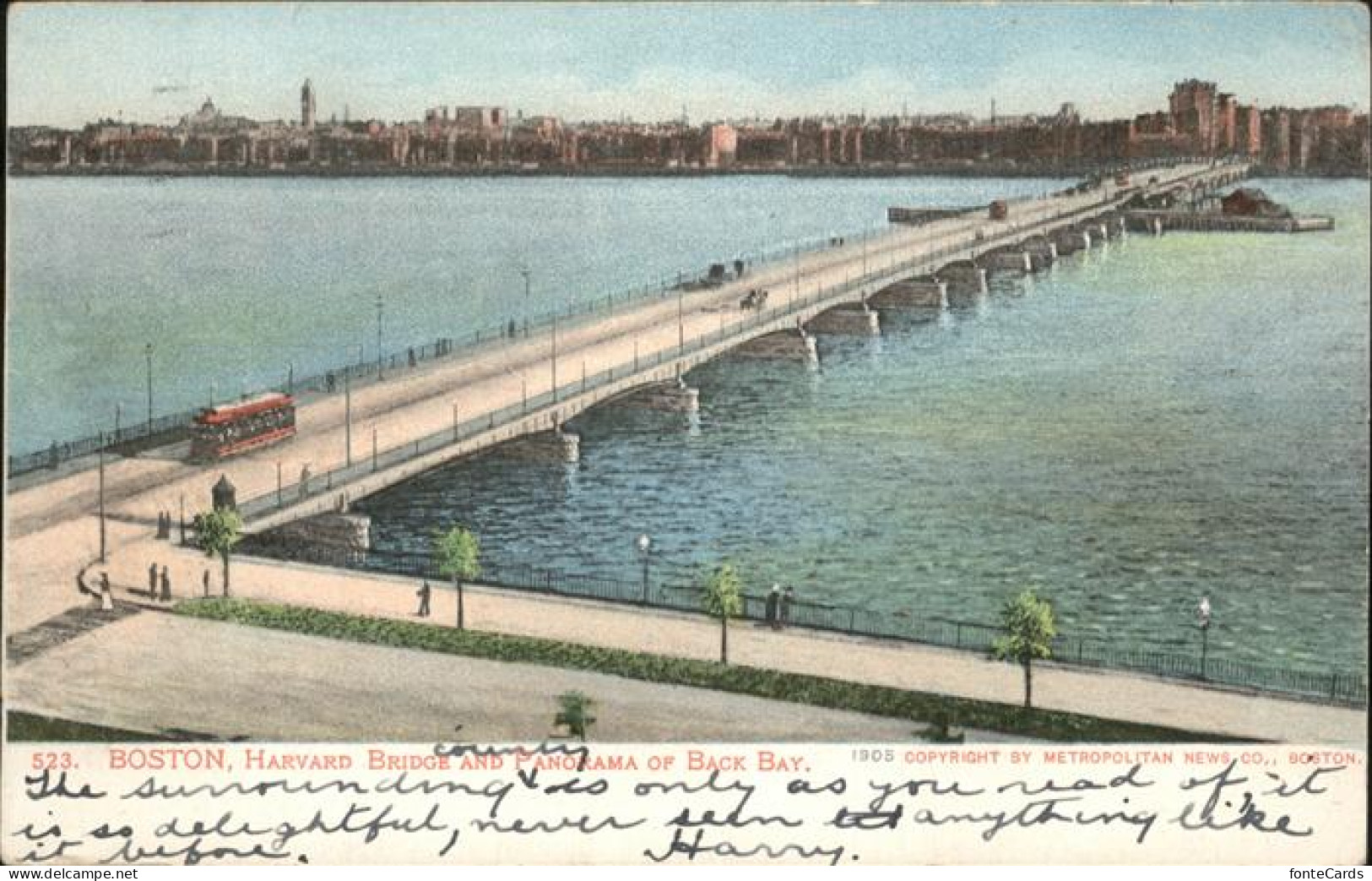 Boston Arkansas Harvard Bridge Back Bay