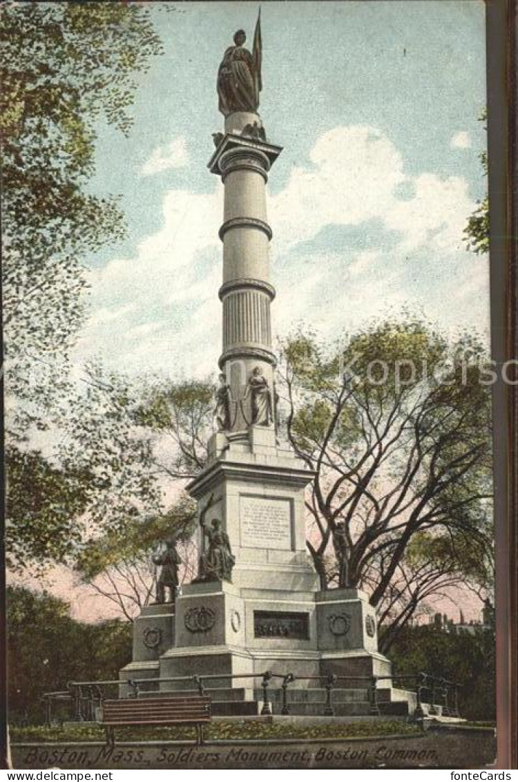 Boston Massachusetts Soldiers Monument Boston Common