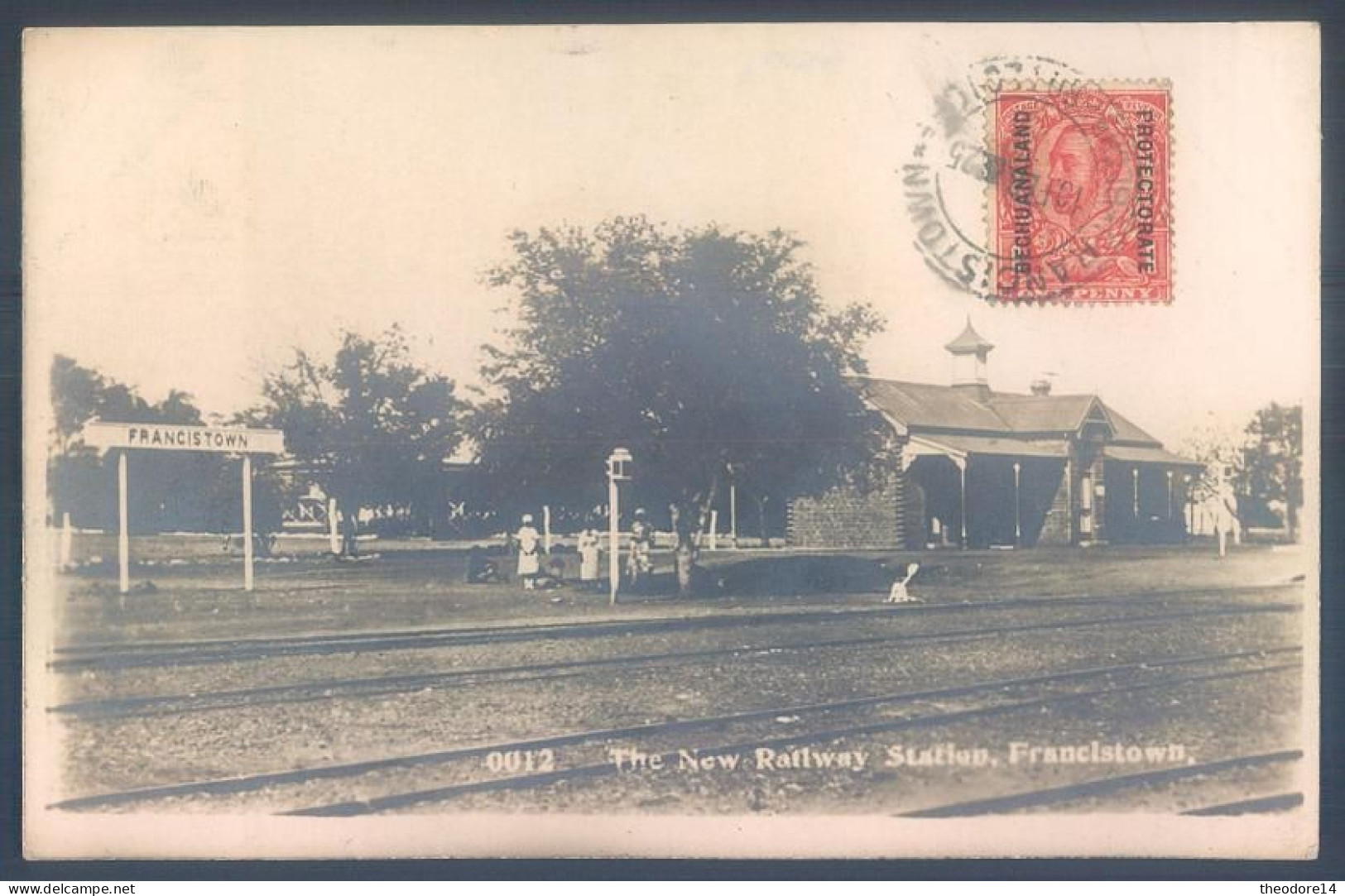 Botswana Protectorate Bechuanaland FRANCISTOWN The new railway station Carte photo
