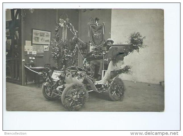 Bouches du Rhône.Marseille.carte photo Expo d'électricité.Voiture electrique