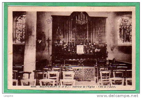 BOUFFEMONT  --  Intérieur de l'Eglise - côté L'Autel