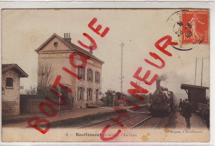 BOUFFEMONT LA GARE ARRIVEE DU TRAIN
