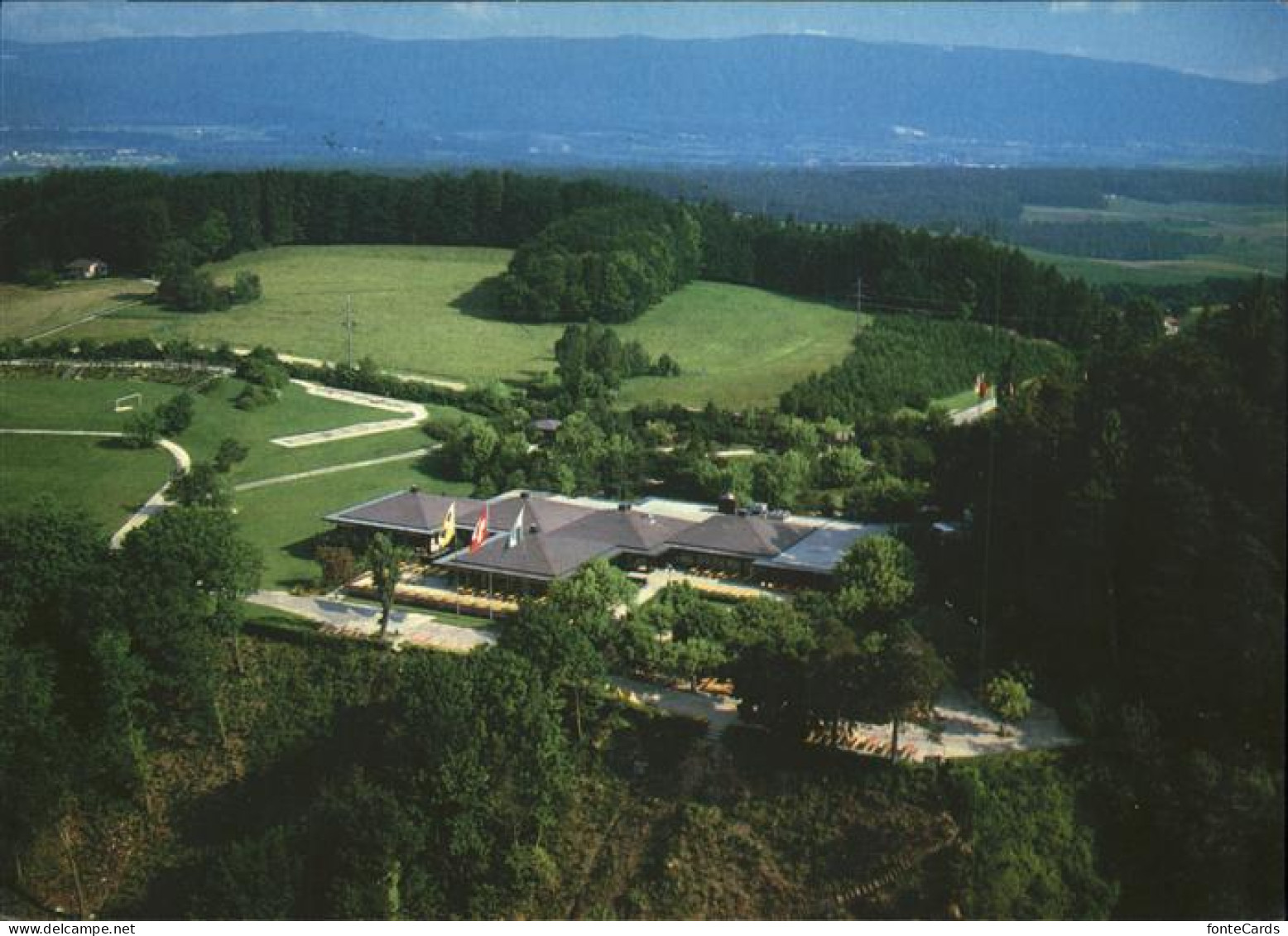 Bougy-Villars Fliegeraufnahme