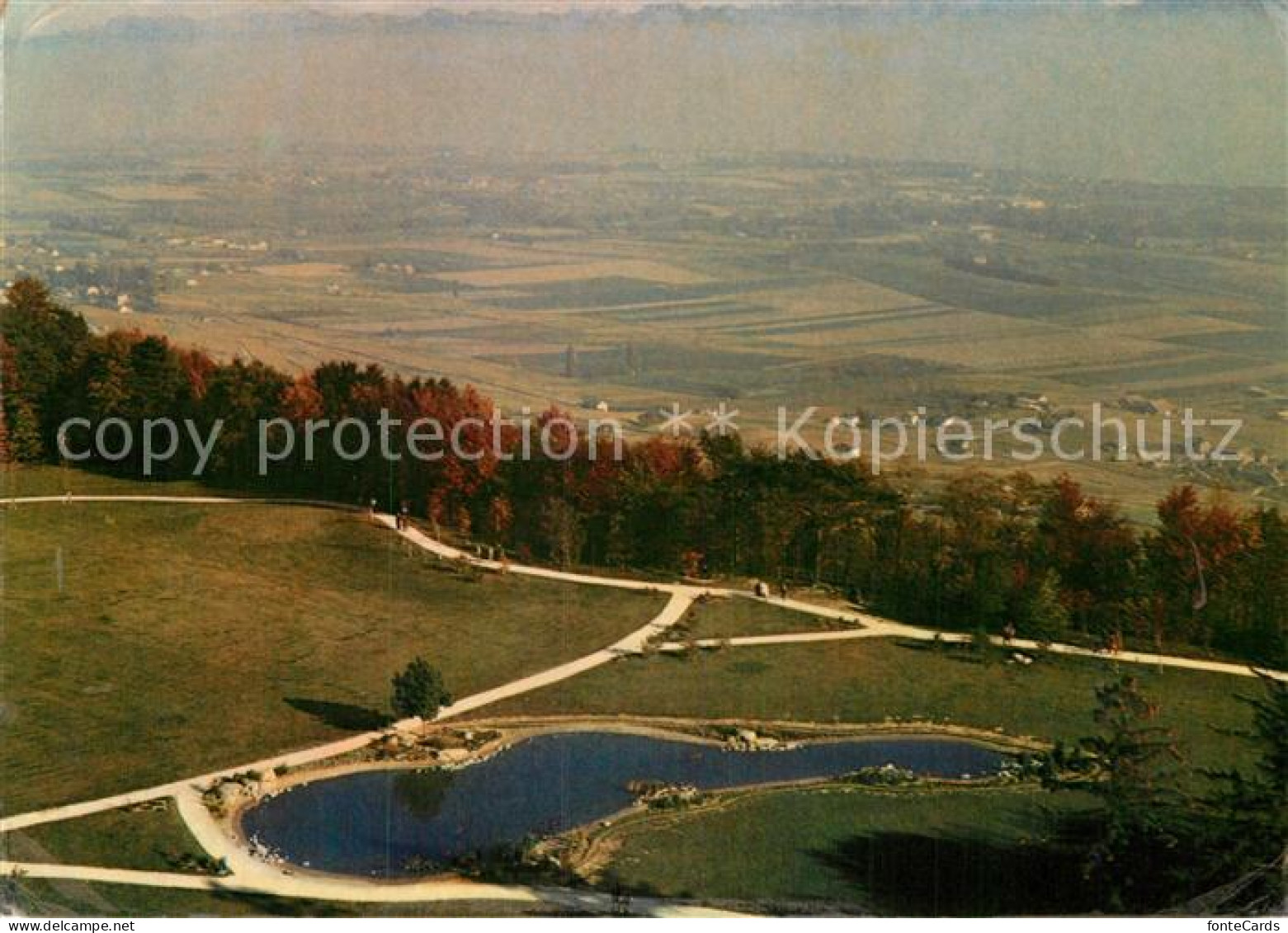 Bougy-Villars Fliegeraufnahme Fondation Pre Vert du Signal
