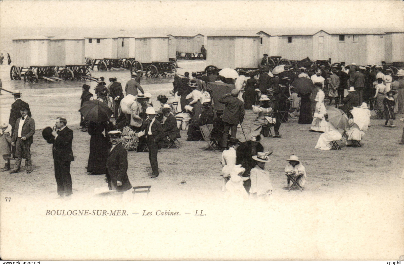 Boulogne sur Mer CPA Les cabines