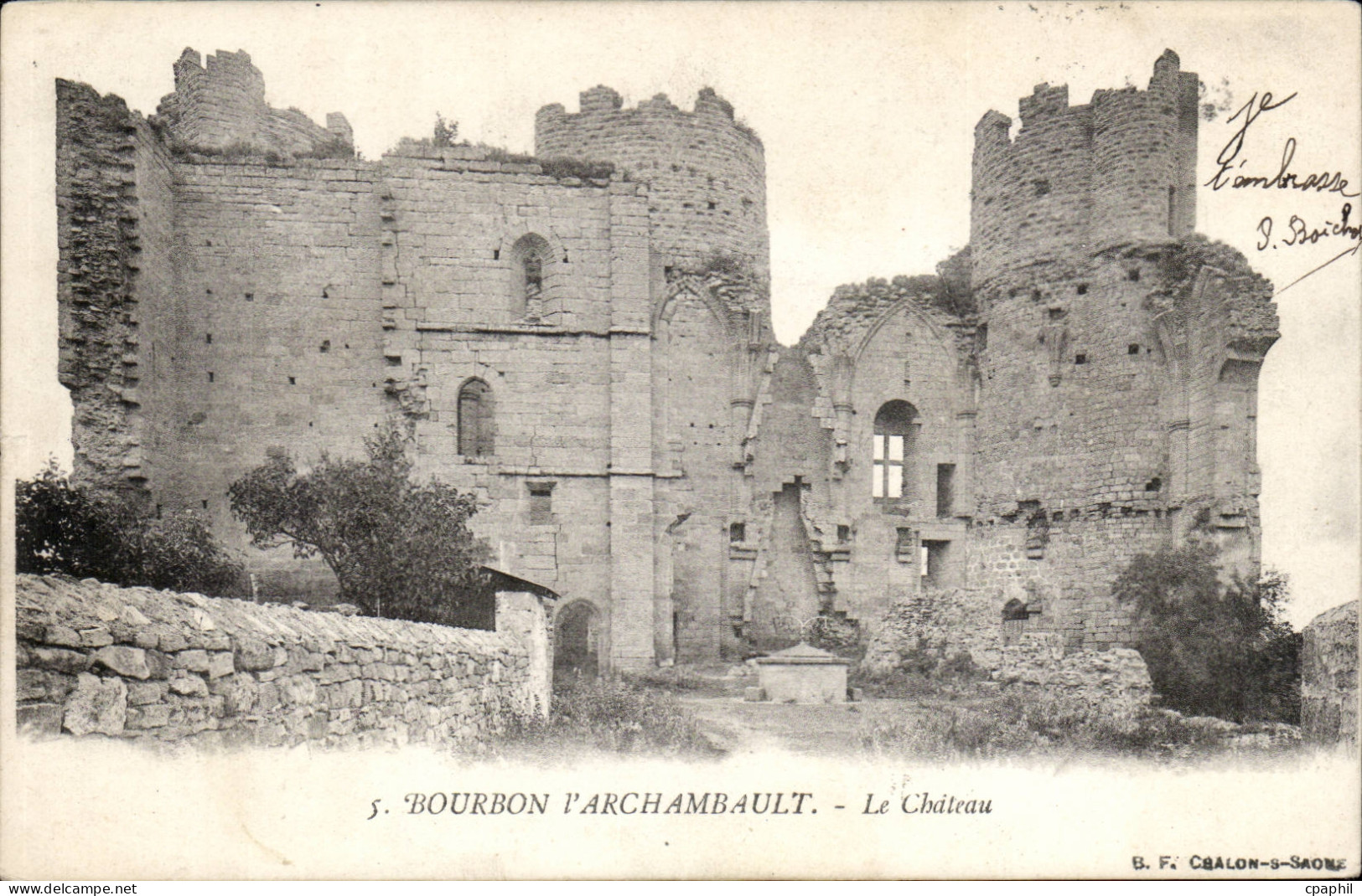 Bourbon l'Archambault - Le Chateau - CPA