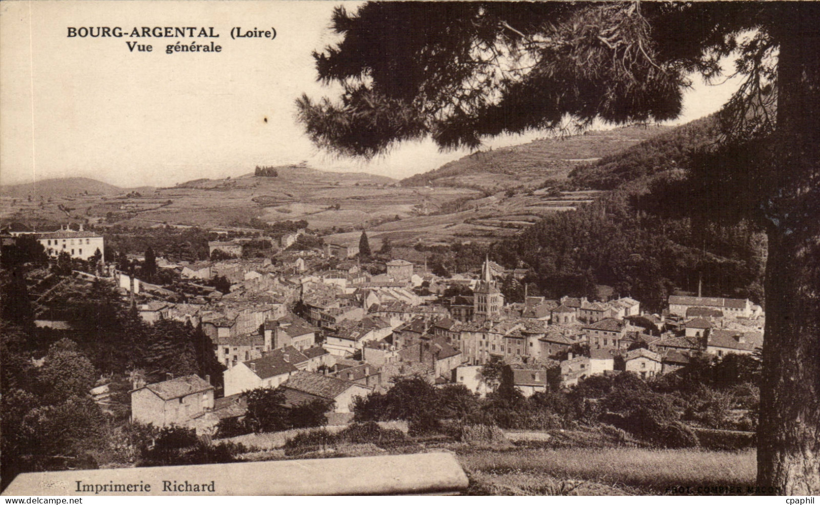 Bourg - Argental - Vue Generale - CPA