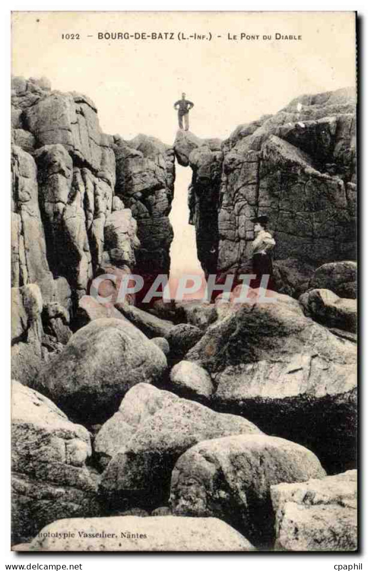 Bourg de Batz CPA Le pont du diable (animee)