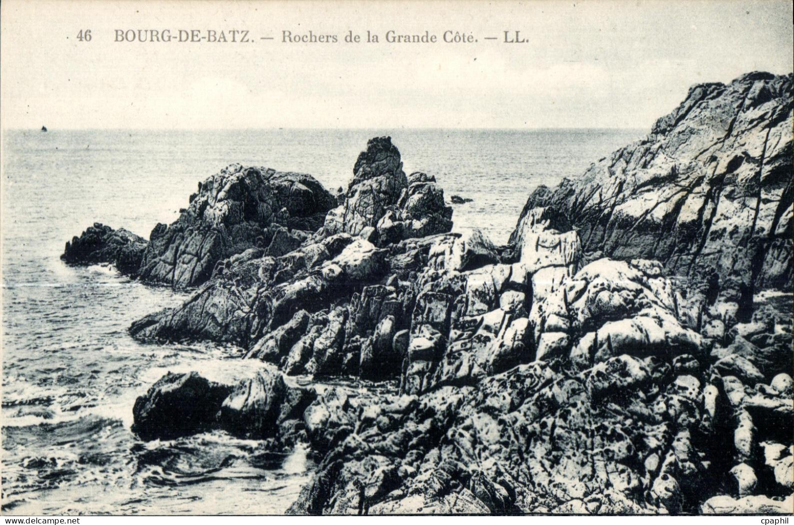 Bourg de Batz - Rochers de la Grande Cote - CPA