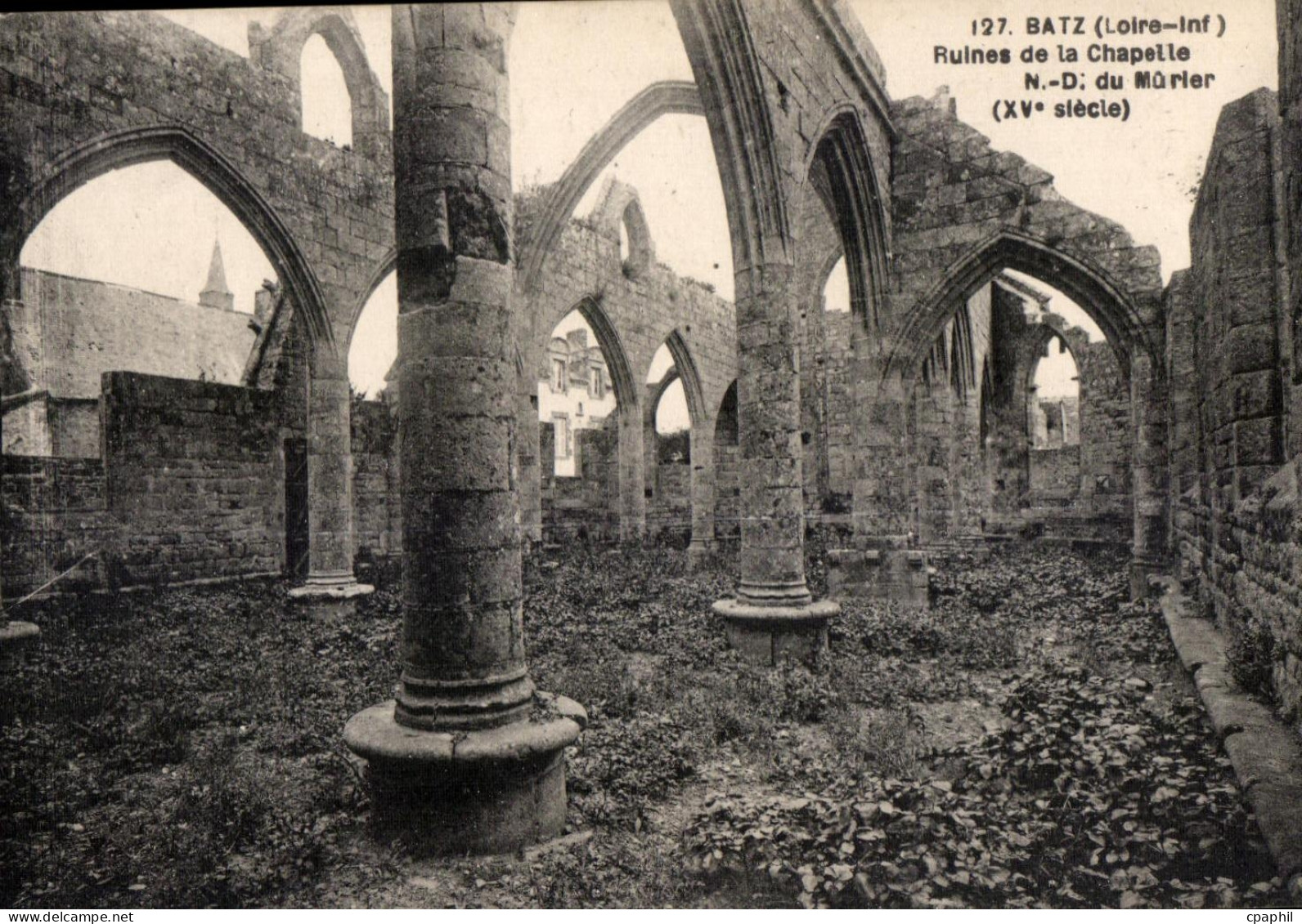 Bourg de Batz - Ruines de la Chapelle Notre Dame du Murier - CPA
