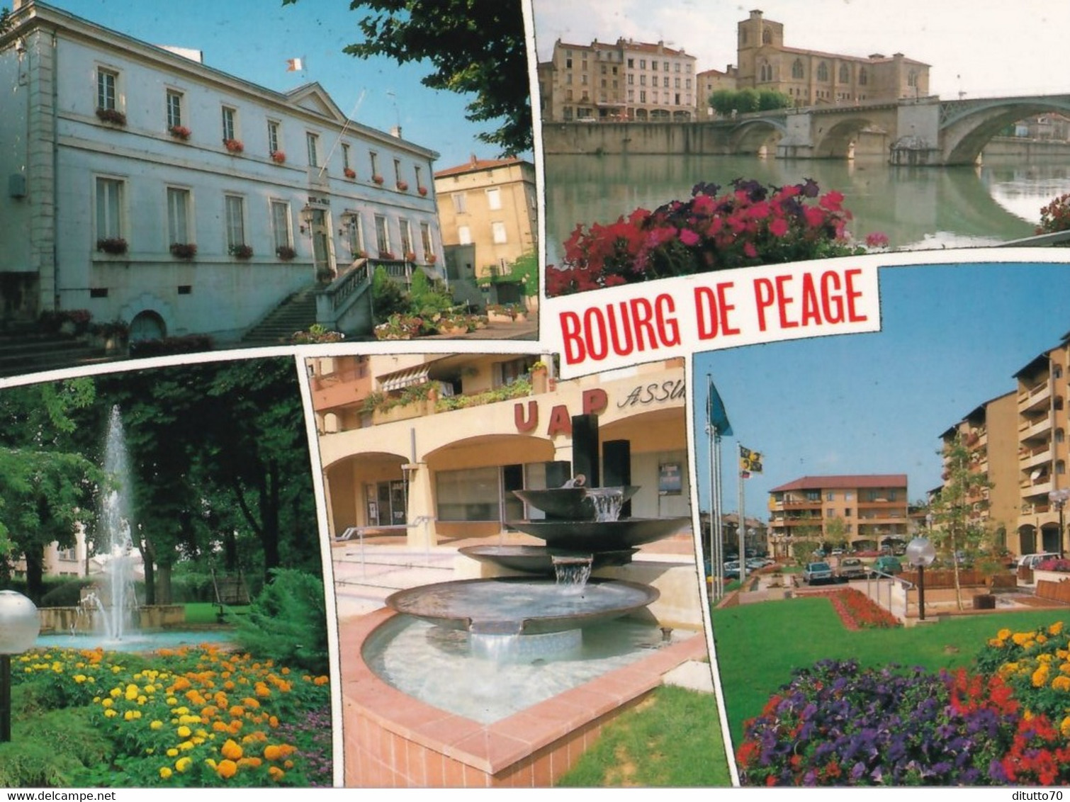 Bourg de peage - drome - formato grande non viaggiata – e 15