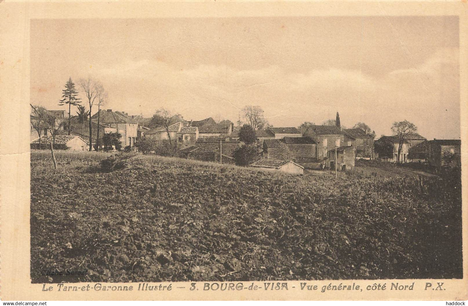 BOURG DE VISA : VUE GENERALE, COTE NORD