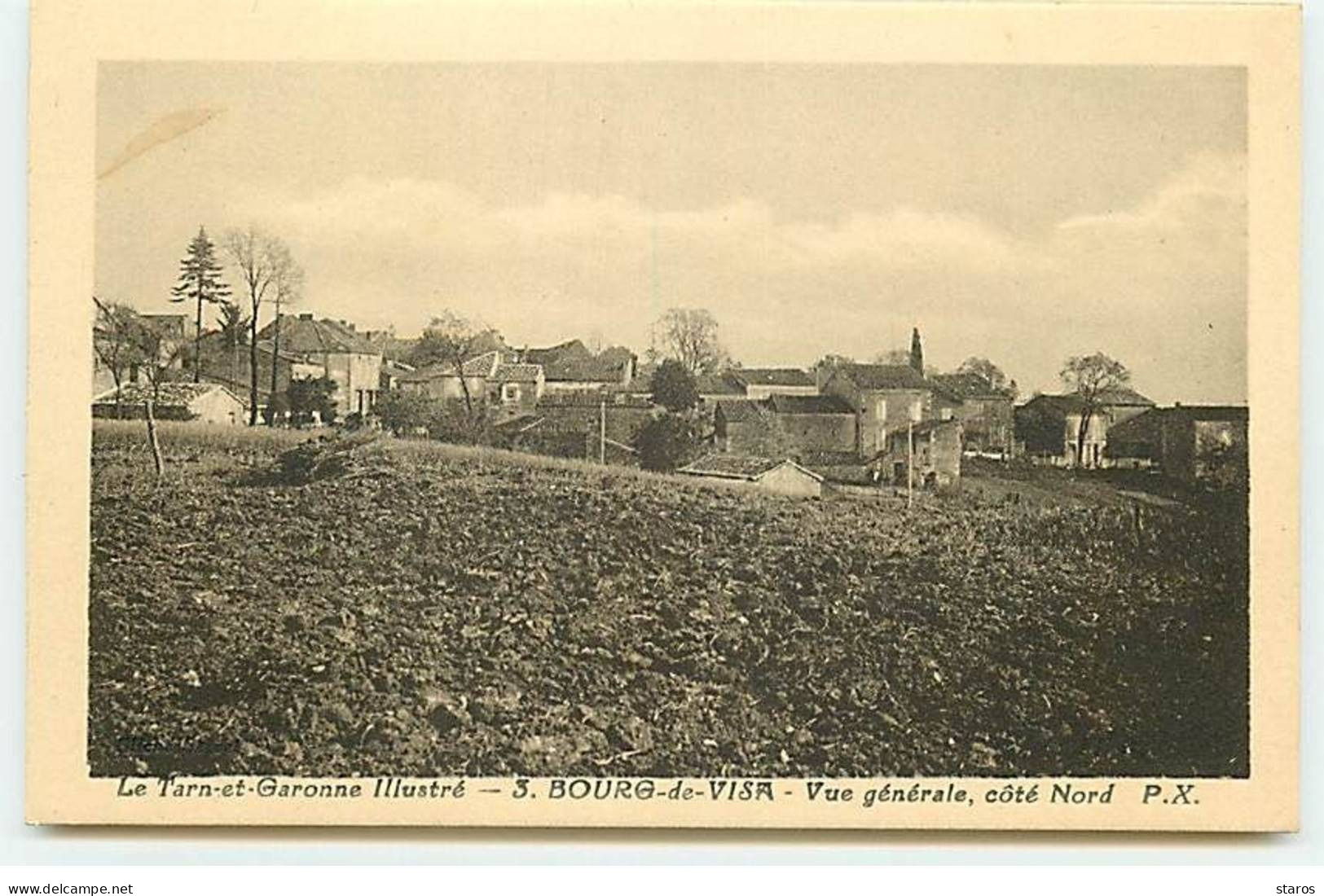 BOURG DE VISA - Vue générale, côté Nord