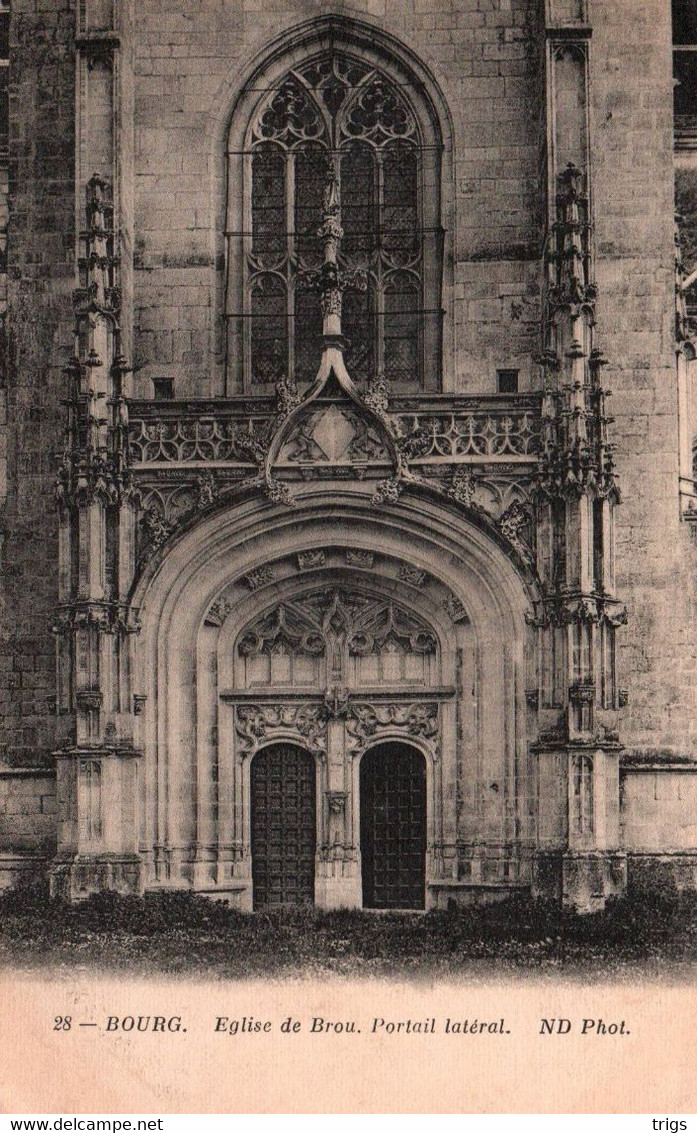 Bourg - Église de Brou, Portail latéral