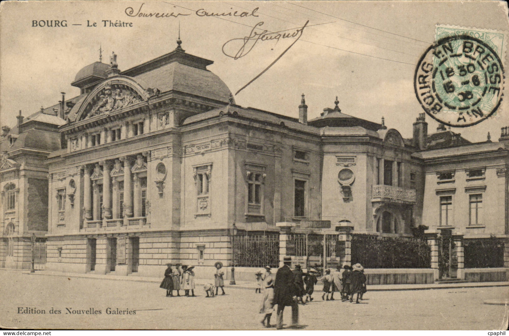 Bourg - Le Theatre - CPA