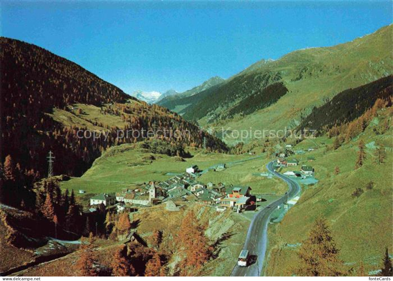 Bourg Saint Pierre Vue aerienne