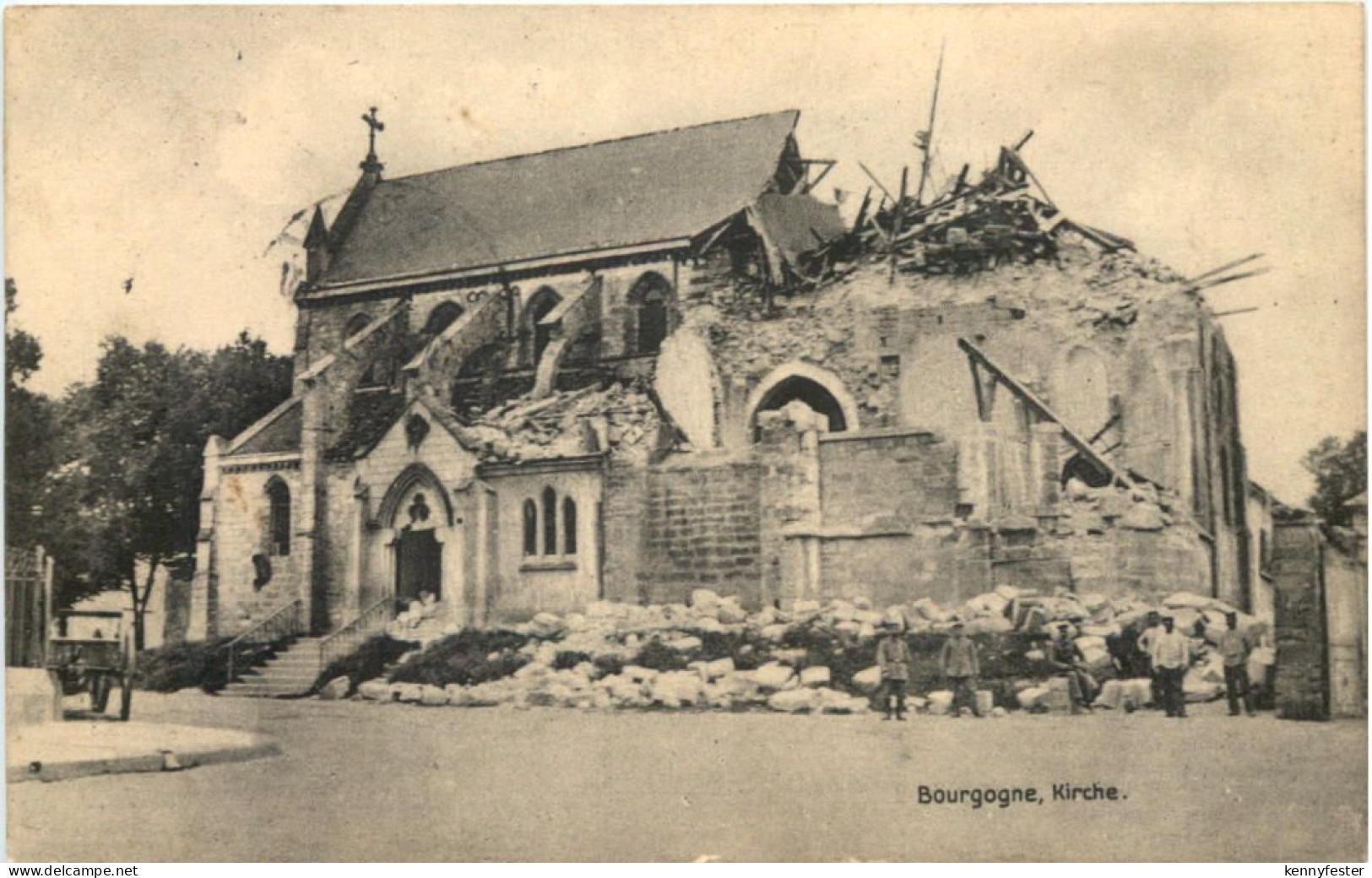 Bourgogne Kirche - Feldpost