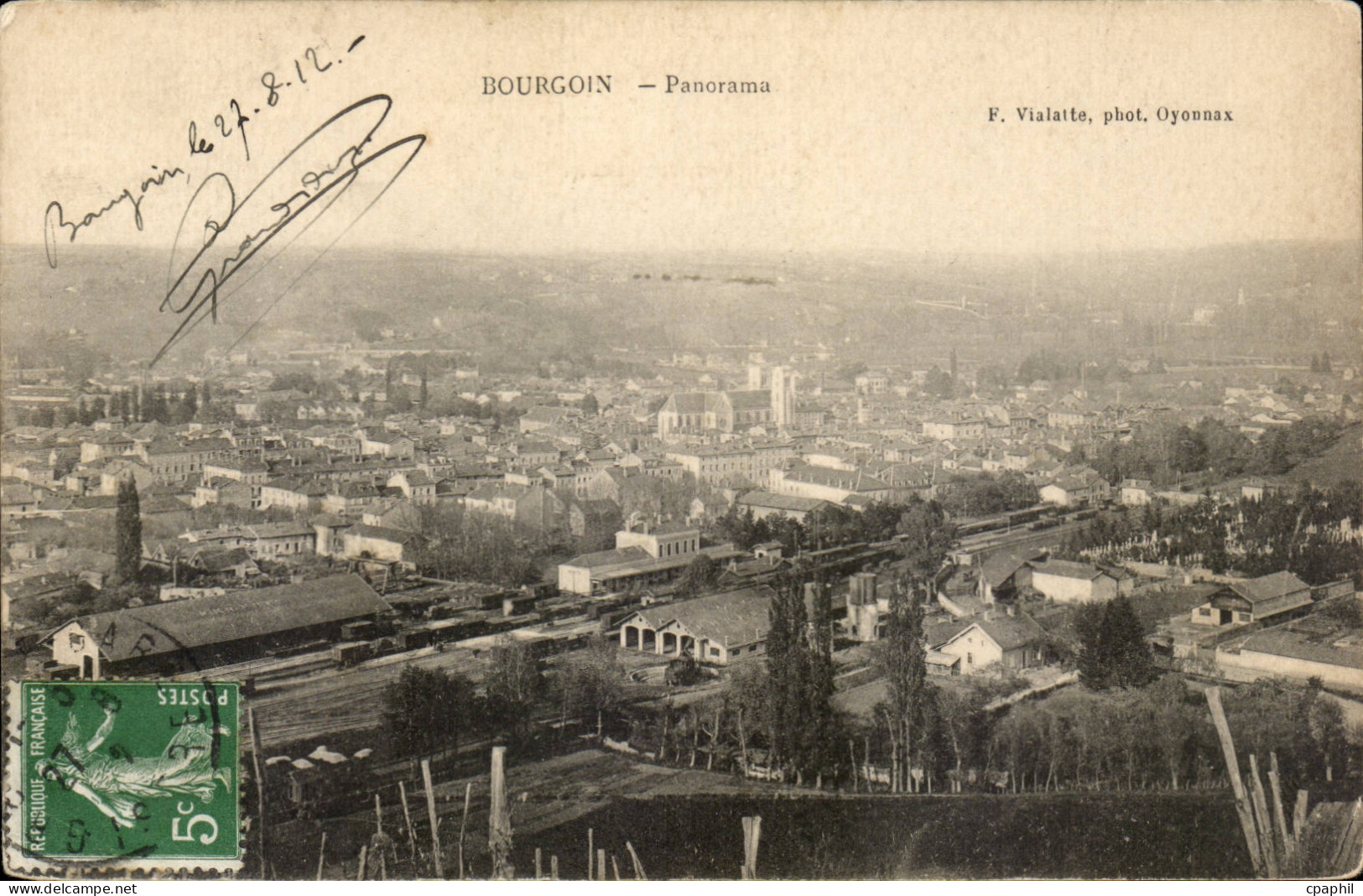 Bourgoin - Panorama - CPA