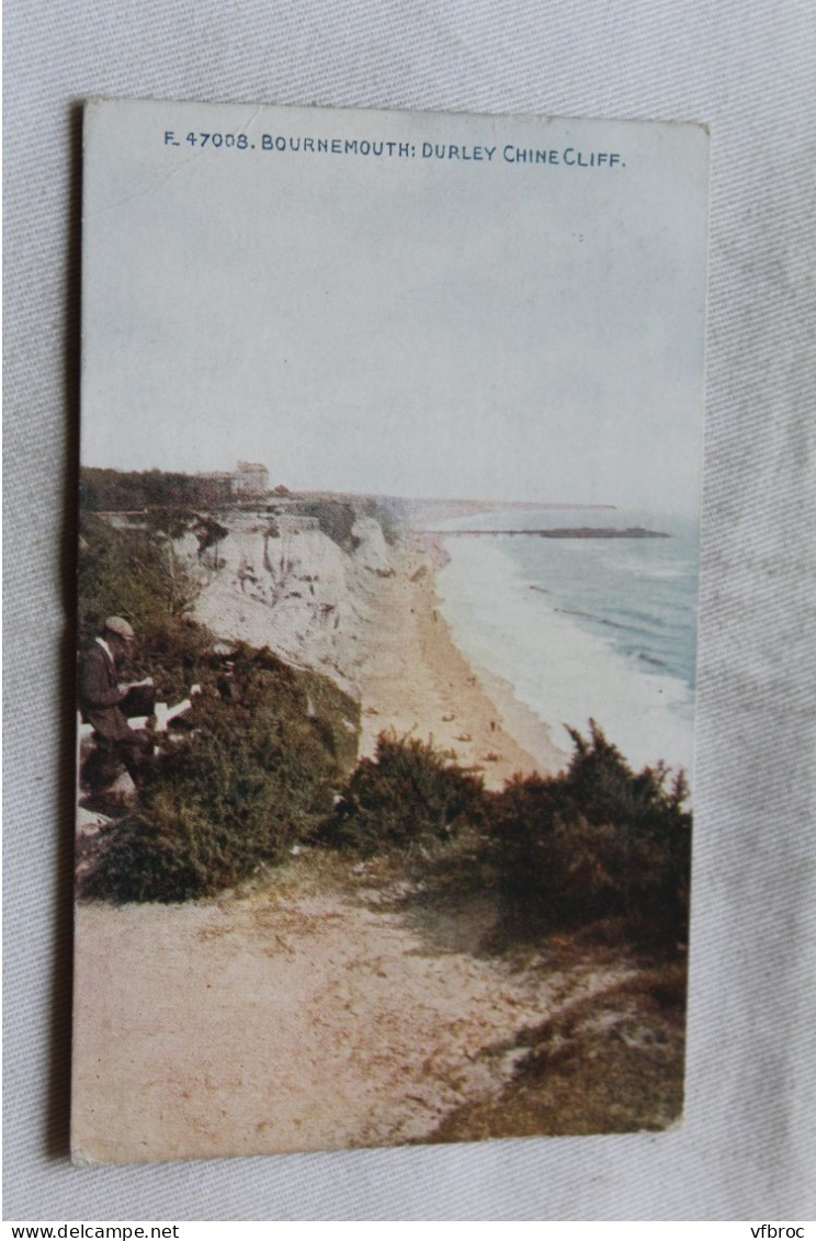 Bournemouth, Durley Chine cliff, Angleterre