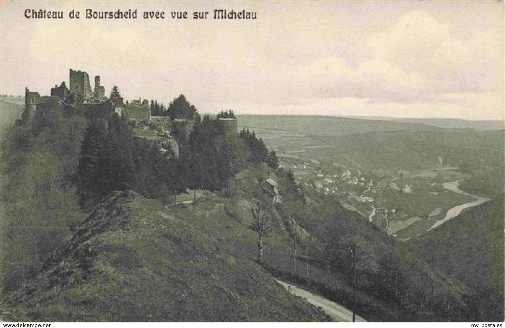 Bourscheid Luxembourg Château de Bourscheid avec sur Michelau