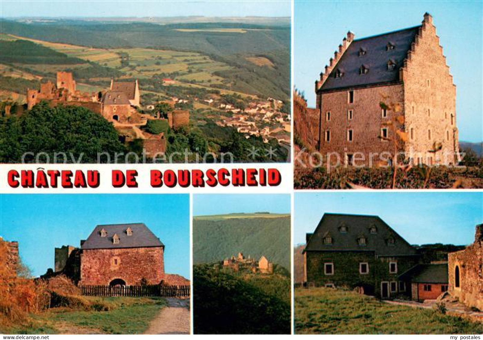 Bourscheid Luxembourg Le Chateau Vue partielle