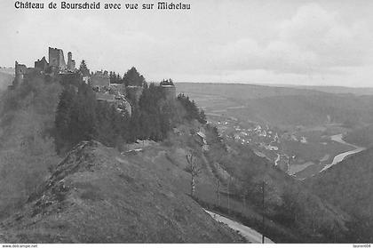 BOURSCHEID. CHATRAU DE BOURSCHEID AVEC VUE SUR MICHELAU
