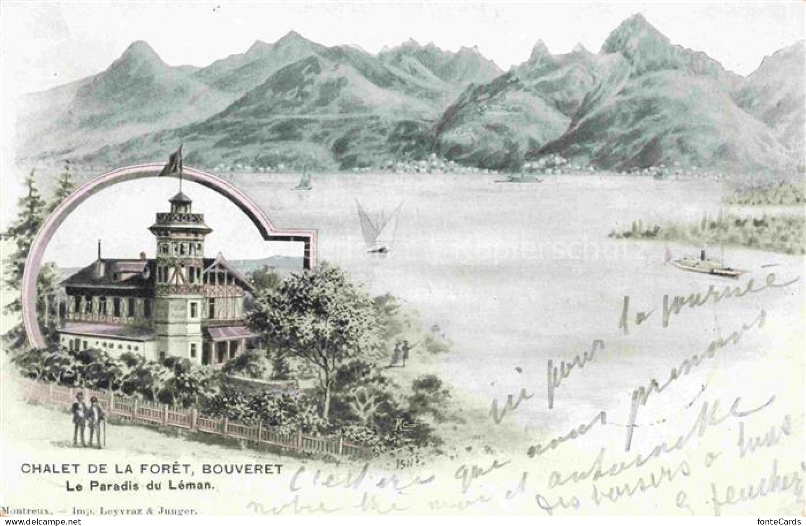 Bouveret Le Bouveret Port-Valais Monthey VS Panorama Lac Léman Chalet de la Forê