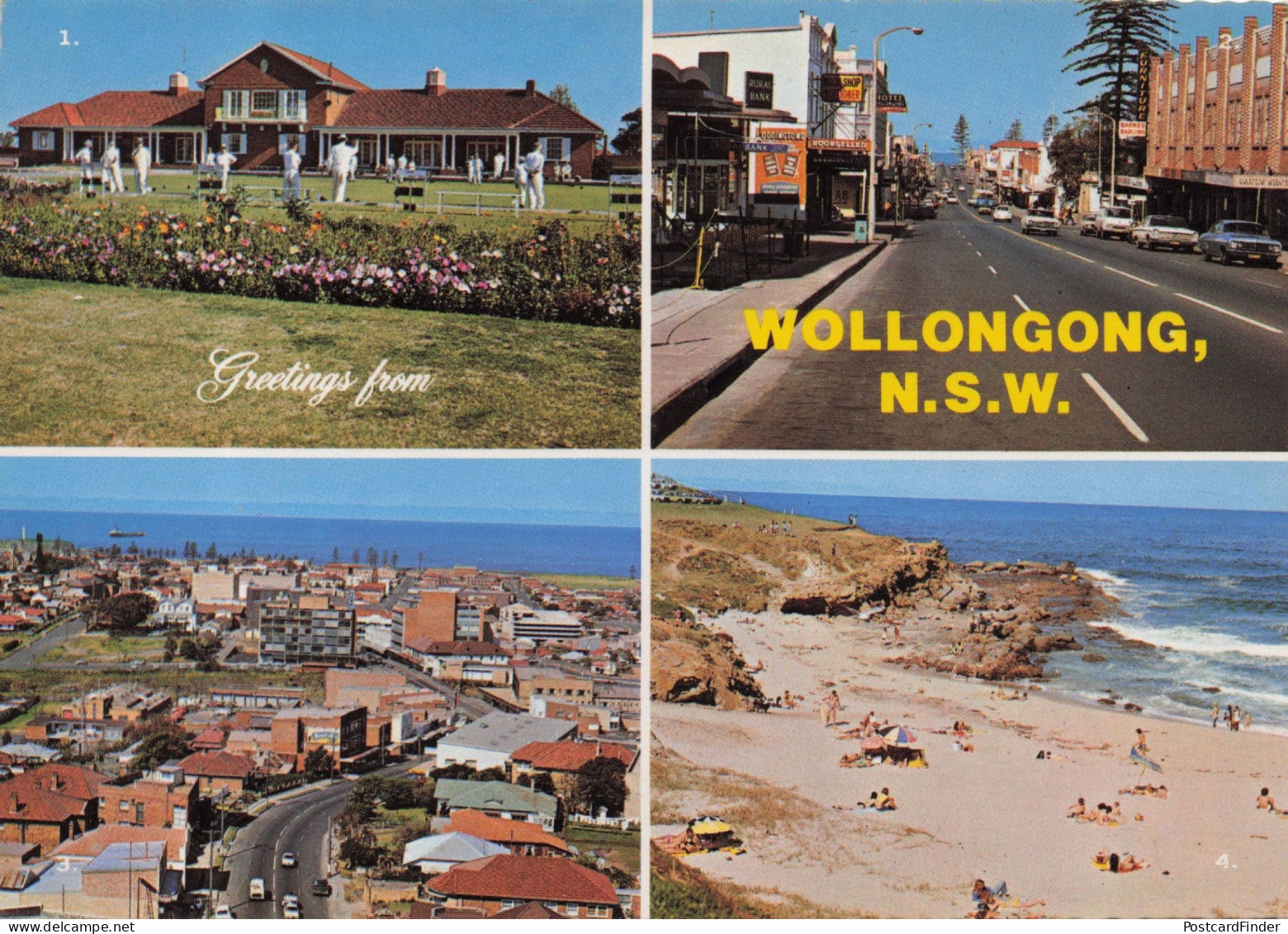 Bowling Club Crown Street Wollongong New South Wales Australia Postcard