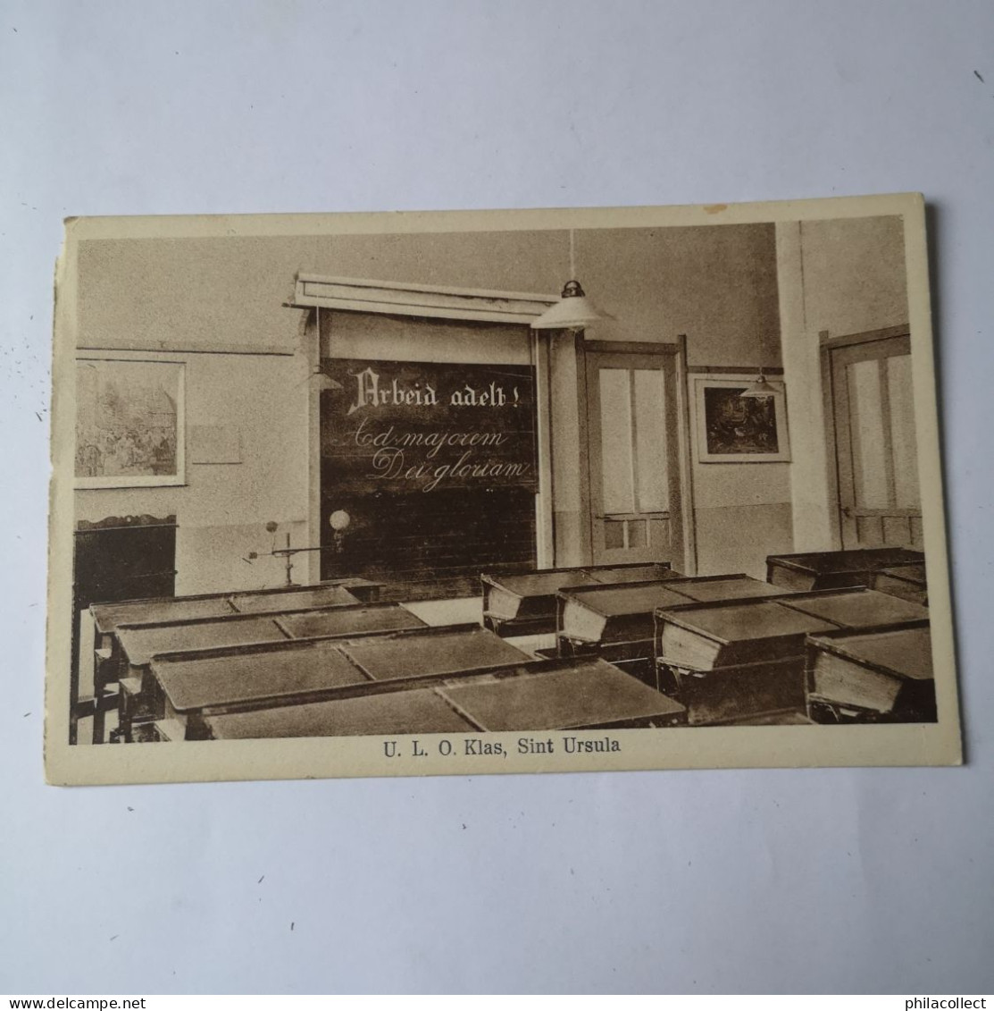 Boxtel (N - Br.) Kweekschool en U. L. O. - Klas Sint Ursula 1933 rand links!