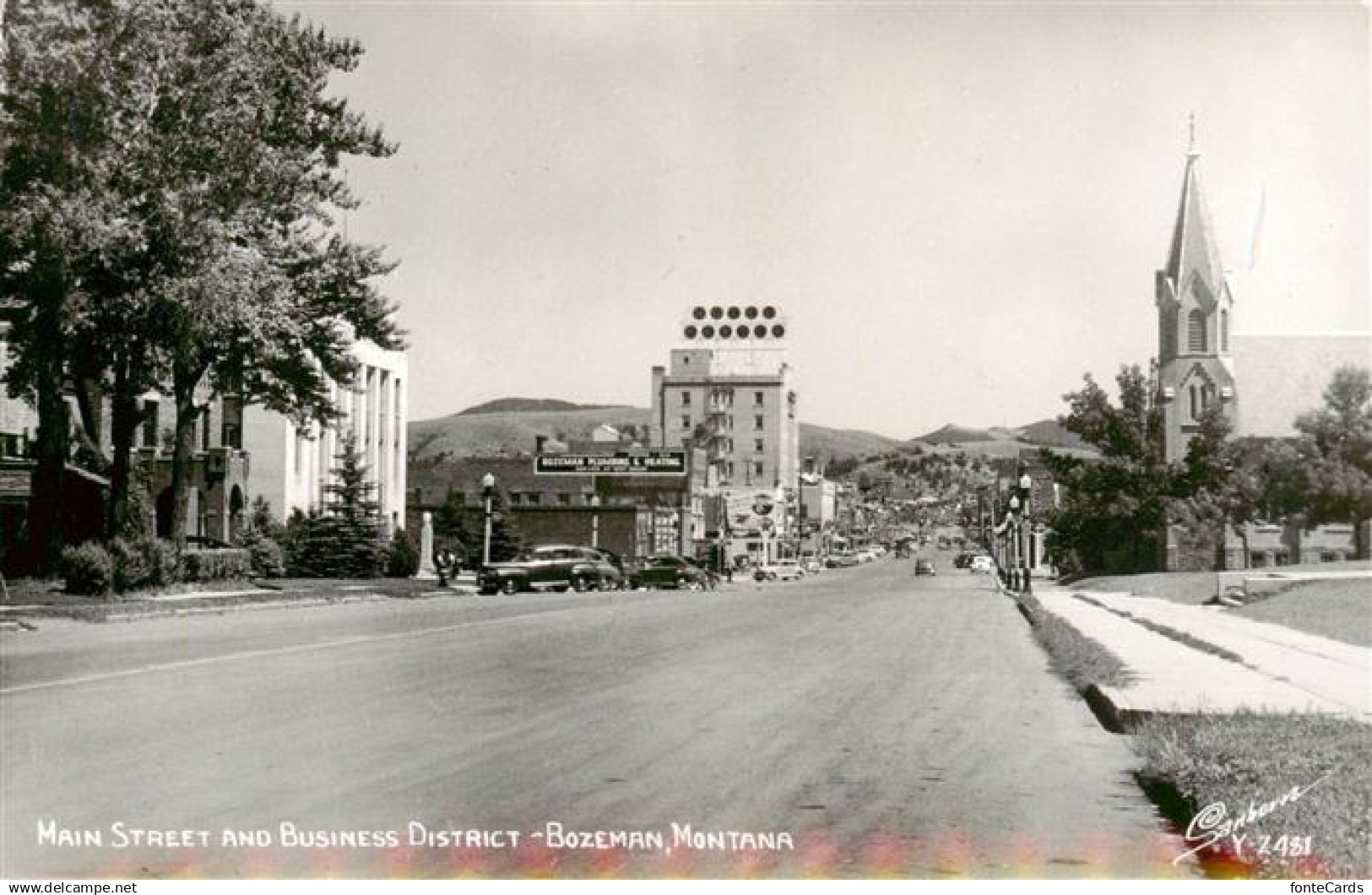 Bozeman Montana USA Main Street and Business District