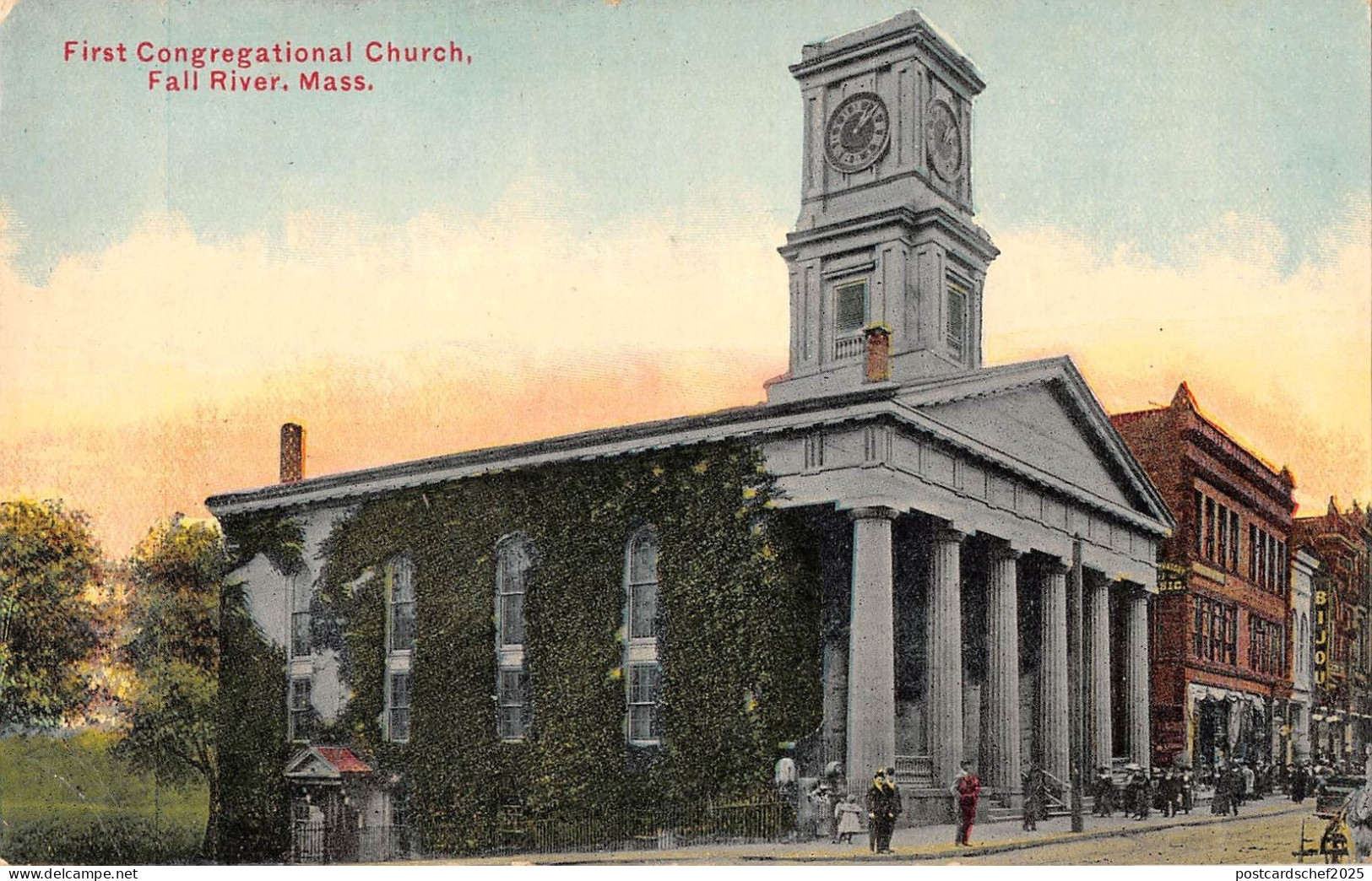 BR100498 first congregational church fall river mass   usa
