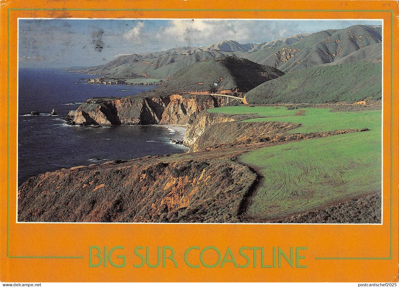 BR100862 the big sur coastline and bixby bridge california   usa