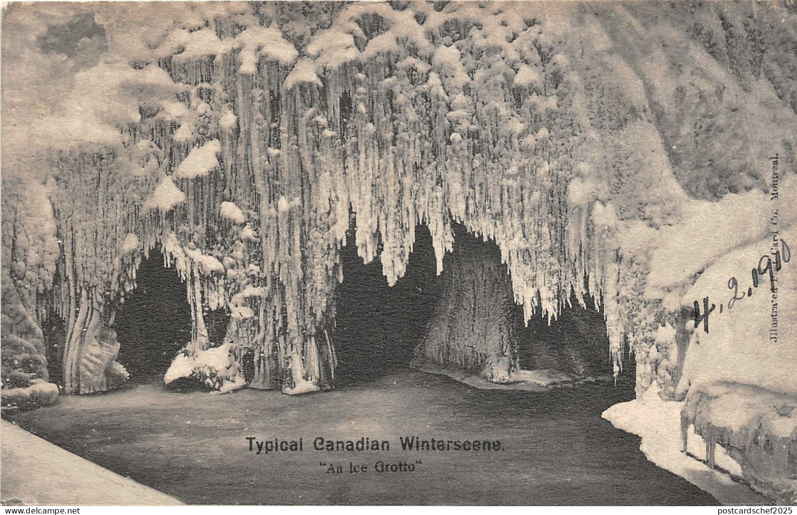 br105486 winter scene  canada canada grotto montreal