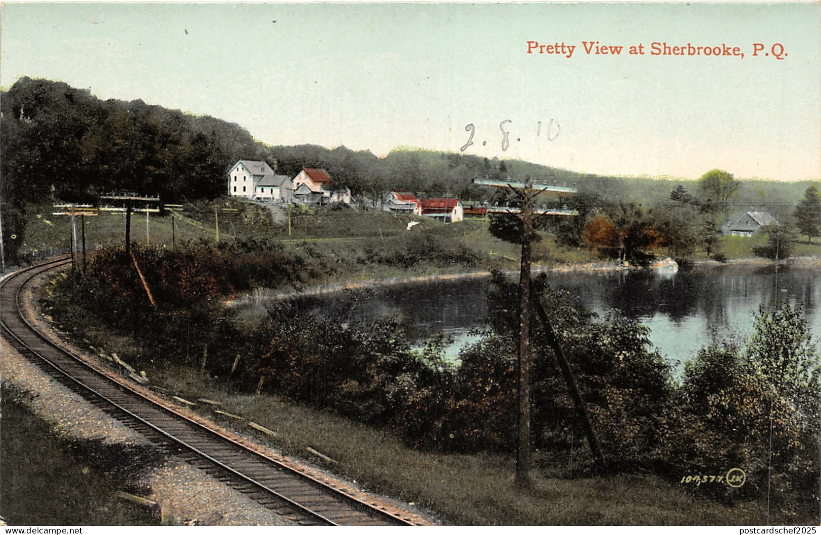 br105532 pretty view at sherbrooke  canada quebec