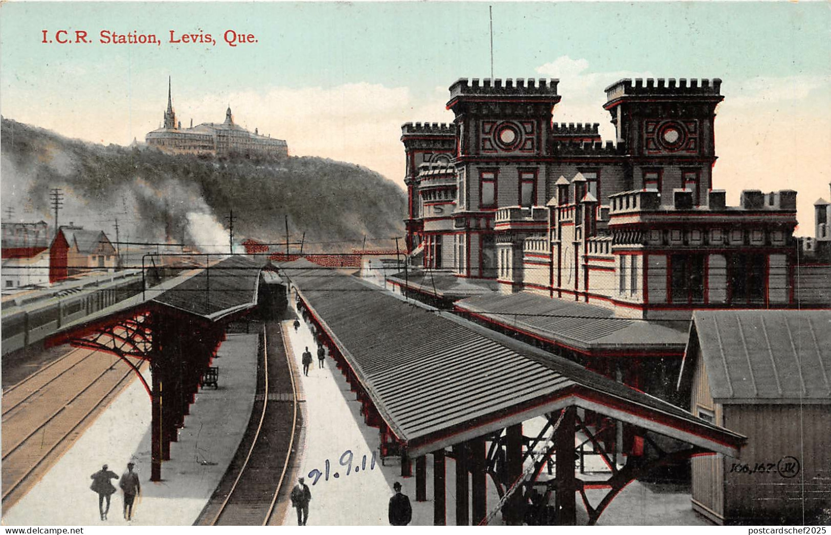 br105796 station levis quebec canada railway station