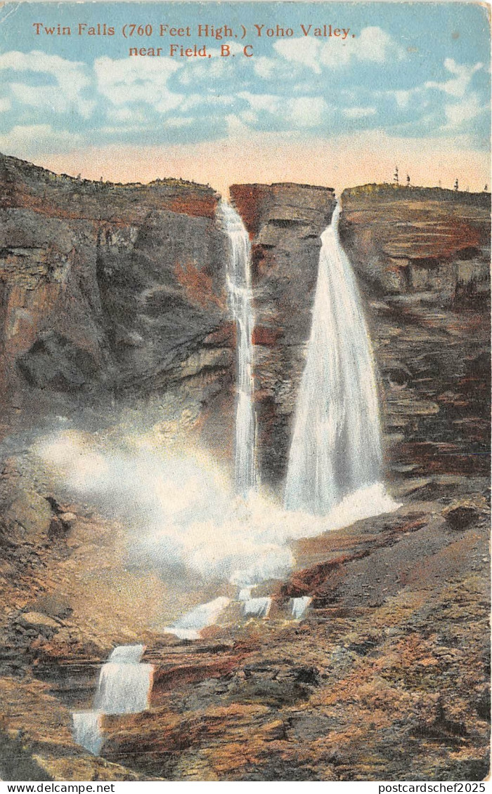 br106346 twin falls yoho valley near field canada
