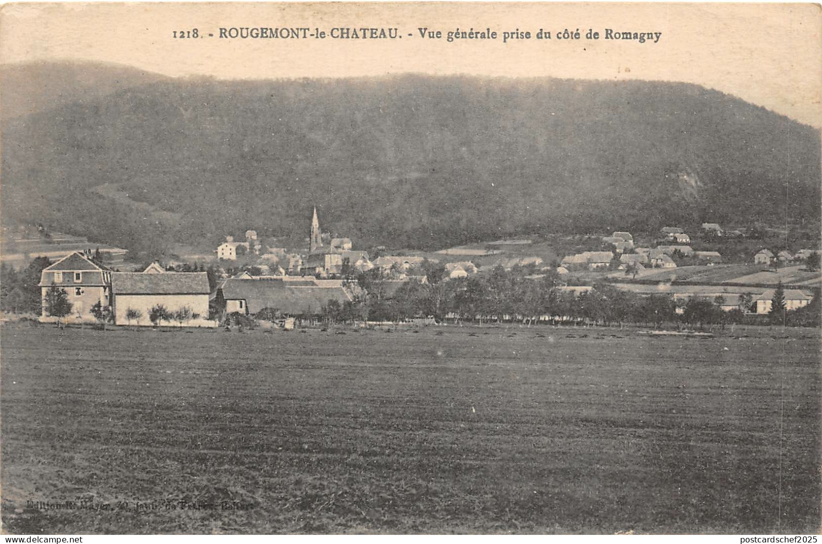 br107412 rougemont le chateau vue generale pris du cote de romagny france